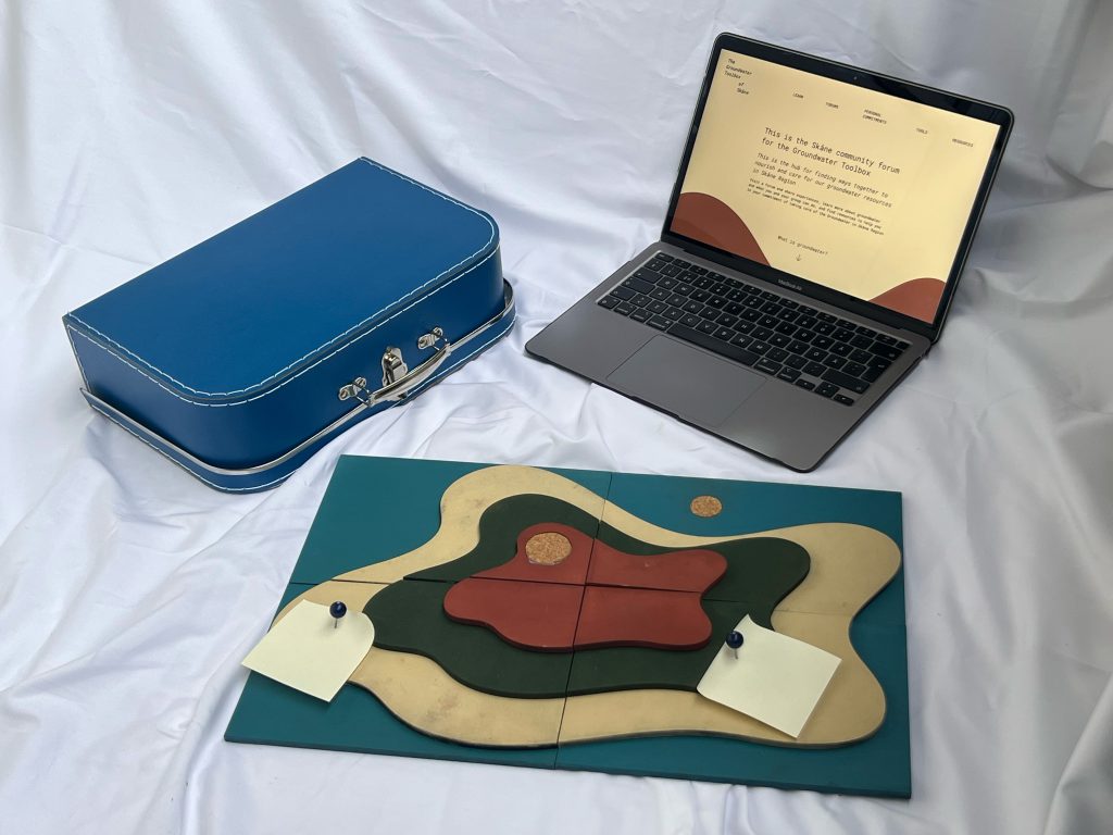 A photo for Agnes Elfvingsson's student project. A photo of the final prototype.