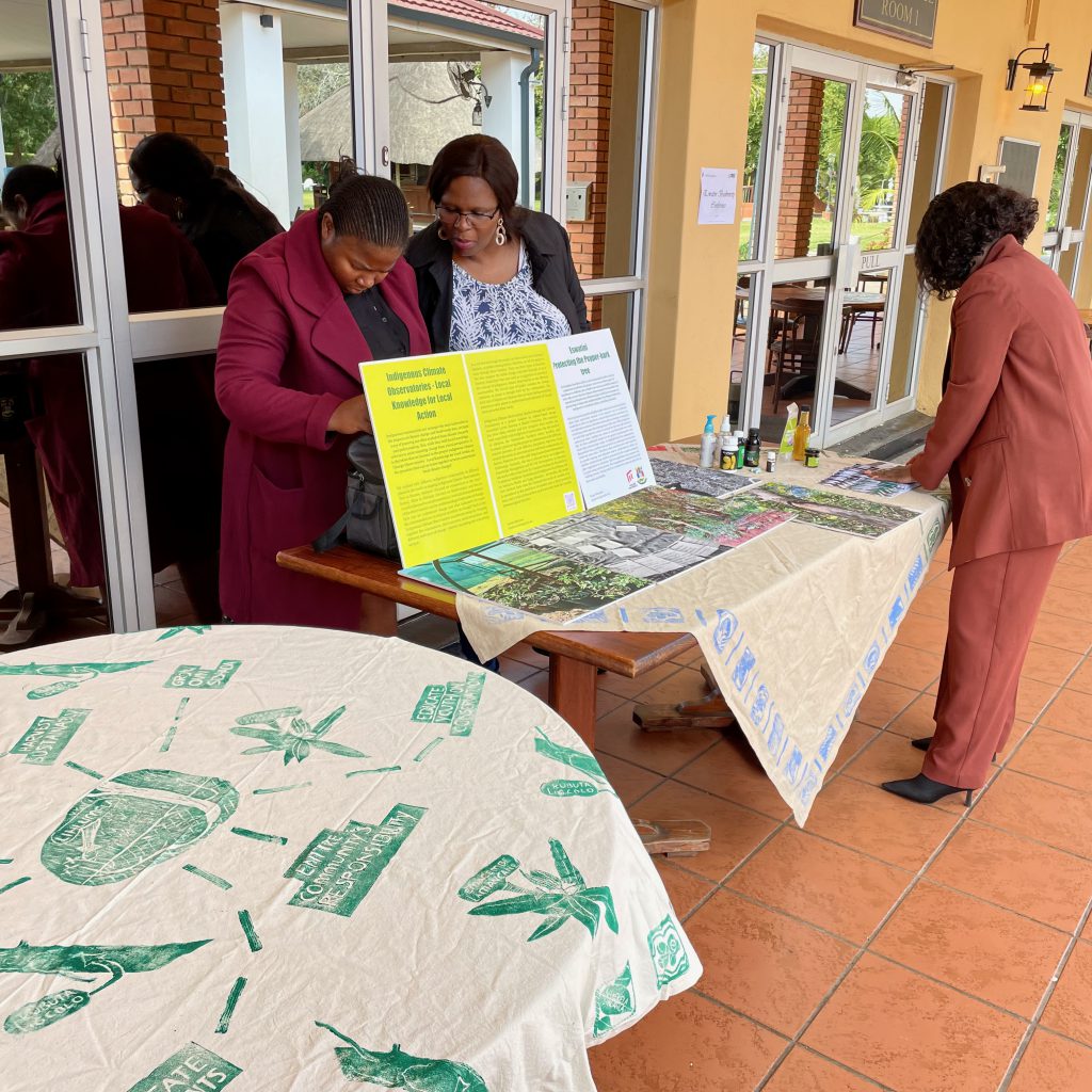 Image of the team preparing the exhibition
