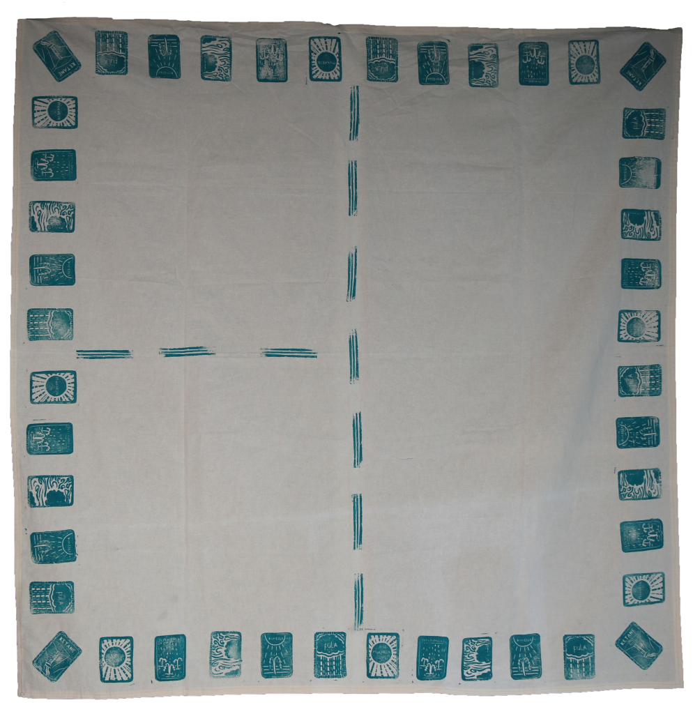 Image of Lesotho blanket at the start of the project
